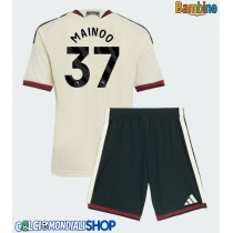 Maglie da calcio Manchester United Kobbie Mainoo #37 Terza Maglia Bambino 2026-27 Manica Corta + Pantaloni corti)